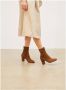 Parallele Stretch suède laars in cognac Brown Dames - Thumbnail 6