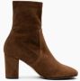 Parallele Stretch suède laars in cognac Brown Dames - Thumbnail 9