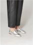 Parallele Zilveren zachte leren mocassins Gray Dames - Thumbnail 3