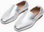 Parallele Zilveren zachte leren mocassins Gray Dames - Thumbnail 4