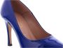 Paris Punk Blauwe Lakleren Pump Schoenen - Thumbnail 2