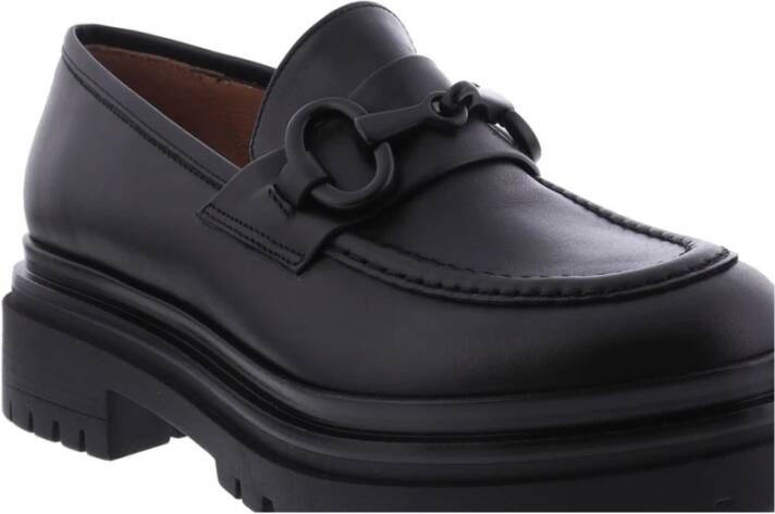 Paris Punk Chunky Loafer Zwart Leer