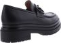 Paris Punk Dames Chunky Loafer Leer Zwart Black Dames - Thumbnail 3