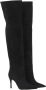 Paris Punk Dames High Boot Suede Zwart Black Dames - Thumbnail 4