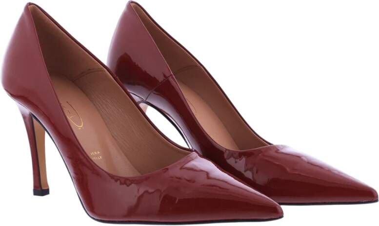 Paris Punk Dames Lakleren Pump Rood Red Dames