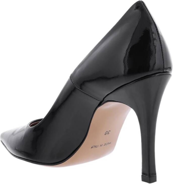 Paris Punk Dames Lakleren Pump Zwart Black Dames