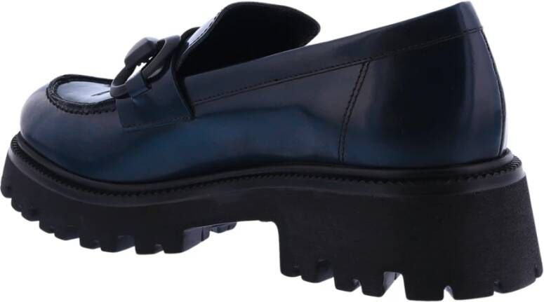 Paris Punk Dames Uma Parker Mocassin Blauw Blue Dames