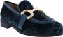Paris Punk Scarpa Velluto Green Dames - Thumbnail 2