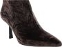 Paris Punk Velvet Troncheto Velluto Boot Brown Dames - Thumbnail 2