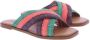 Paris Punk Groen bruin roze slipper - Thumbnail 2