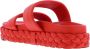 Paris Punk Koraal Leren Instap Sandalen - Thumbnail 2