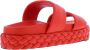 Paris Punk Koraal Leren Instap Sandalen - Thumbnail 3