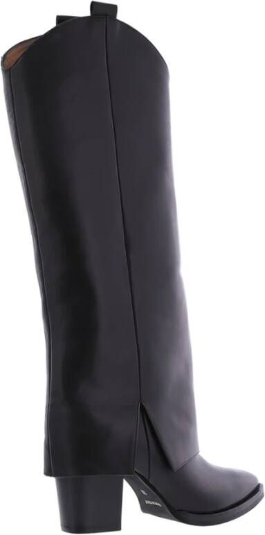 Paris Punk Stivale Vitello Nero Black Dames