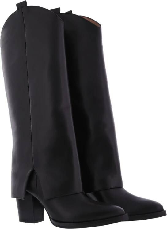 Paris Punk Stivale Vitello Nero Black Dames