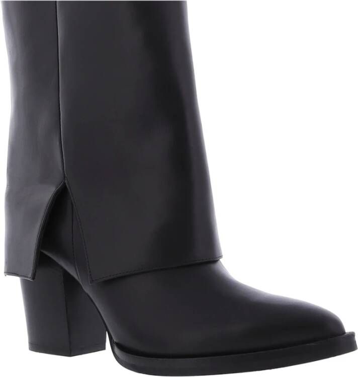 Paris Punk Stivale Vitello Nero Black Dames