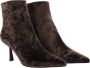 Paris Punk Velvet Troncheto Velluto Boot Brown Dames - Thumbnail 6