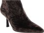 Paris Punk Velvet Troncheto Velluto Boot Brown Dames - Thumbnail 7