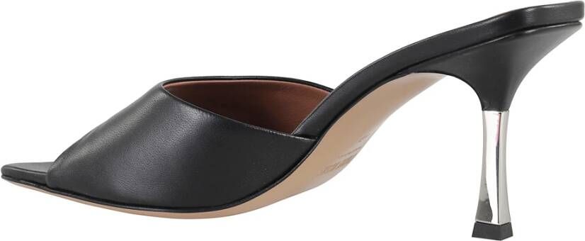 Paris Texas Asymmetrische leren muiltjes met metallic hak