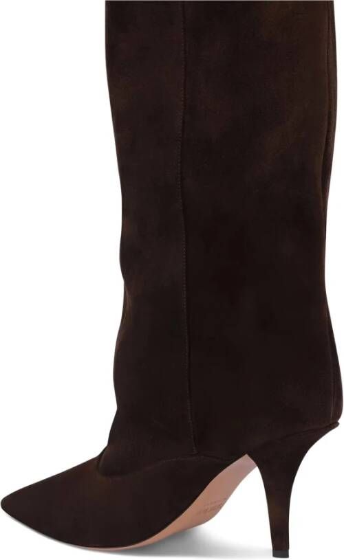 Paris Texas Chocolade Suède Omkeerbare Slouchy Laarzen