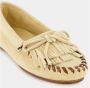 Paris Texas Ecru Suède Leren Loafers met Franje - Thumbnail 2