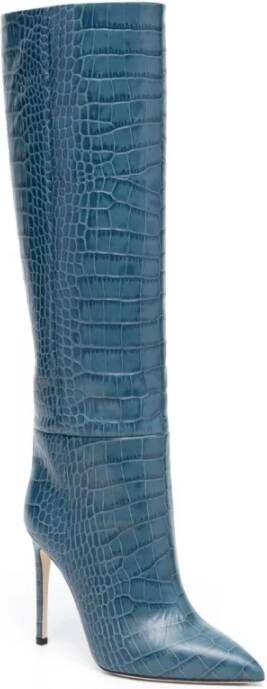 Paris Texas Elegant Blauw Stiletto Hoge Laarzen Blue Dames