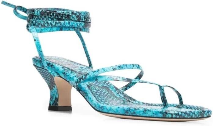 Paris Texas Flat Sandals Blue Dames