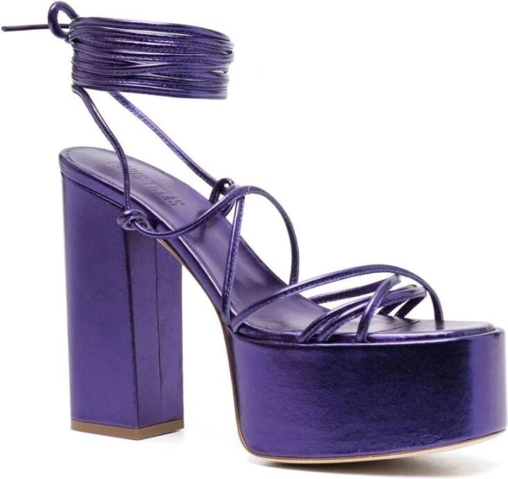 Paris Texas Flat Sandals Purple Dames