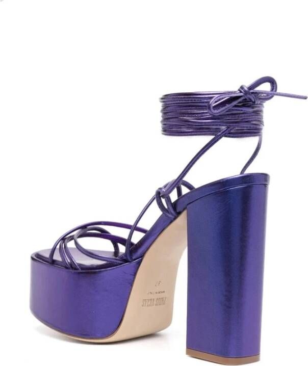 Paris Texas Flat Sandals Purple Dames