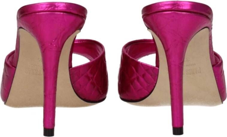 Paris Texas Fuchsia Leren Middelhak Sandaal