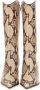 Paris Texas Ashley Krokodil Effect Haklaarzen Beige Dames - Thumbnail 8