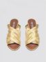 Paris Texas Gouden leren sandalen met hak - Thumbnail 2