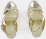 Paris Texas Gouden Spiegel Sleehak Sandalen - Thumbnail 2
