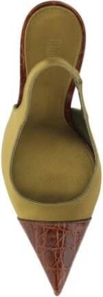 Paris Texas Groene leren Slingback Stiletto Hakken Multicolor Dames