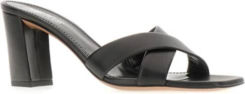 Paris Texas Heeled Mules Black Dames