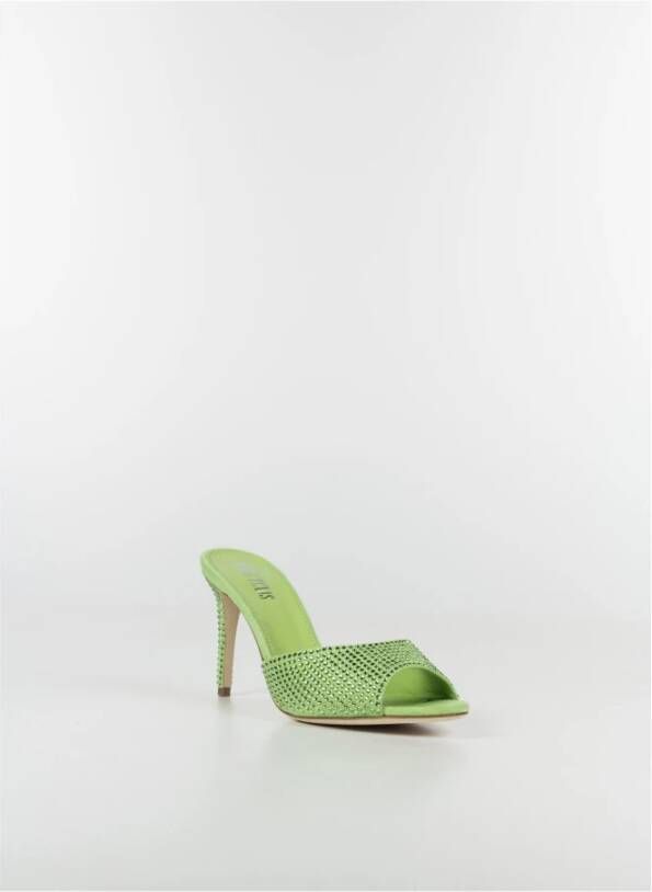 Paris Texas Heeled Mules Groen Dames