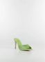 Paris Texas Groene Crystal Suede Stiletto Mules Green Dames - Thumbnail 2