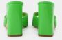 Paris Texas Holly Anja Mules in Green Leather Groen Dames - Thumbnail 3