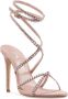 Paris Texas Poeder Criss-Cross Hoge Hak Sandalen Roze Dames - Thumbnail 2