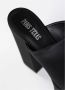 Paris Texas Slippers & Mules Black Mules With Oversized Platform In Silk in zwart - Thumbnail 6