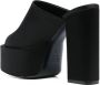Paris Texas Slippers & Mules Black Mules With Oversized Platform In Silk in zwart - Thumbnail 3