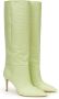 Paris Texas Kniehoge Stiletto Boot in Cocco Print Green Dames - Thumbnail 3