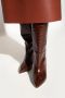 Paris Texas Leather heeled knee high boots Bruin Dames - Thumbnail 2