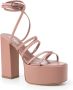 Paris Texas Sandalen Evita Platform Sandal in bruin - Thumbnail 3