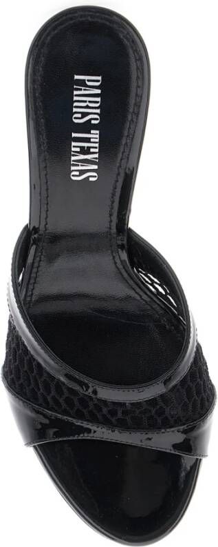 Paris Texas Mesh Patent Muiltjes met Hak
