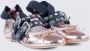 Paris Texas Metallic Leren Ballerina met Strik Detail Pink Dames - Thumbnail 4