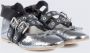 Paris Texas Metallic Leren Ballerina met Strikdetail Gray Dames - Thumbnail 4