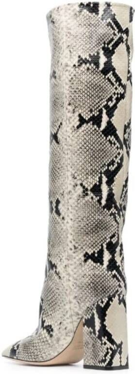 Paris Texas Python-Print Kniehoge Laarzen Meerkleurig Dames