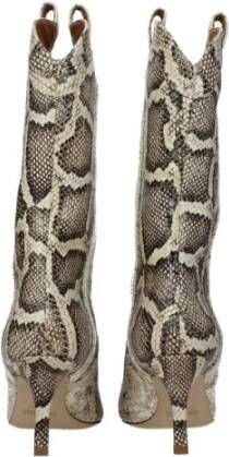 Paris Texas Python Print Leren Enkellaarzen