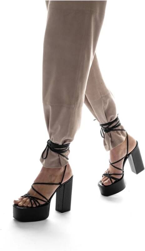 Paris Texas Elegante hoge hak sandalen Zwart Dames