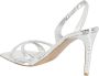 Paris Texas Sandalen Stiletto Slingback in zilver - Thumbnail 4